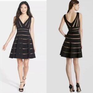 JS Collection Stretch Ottoman dress fit and flare dress